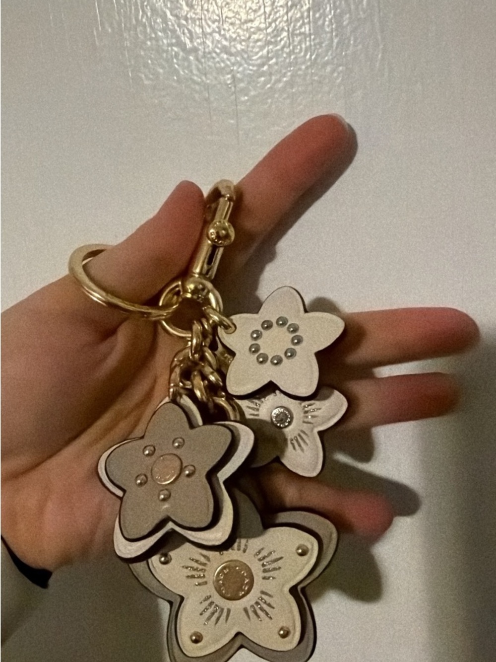 Coach Star Charm Keychain